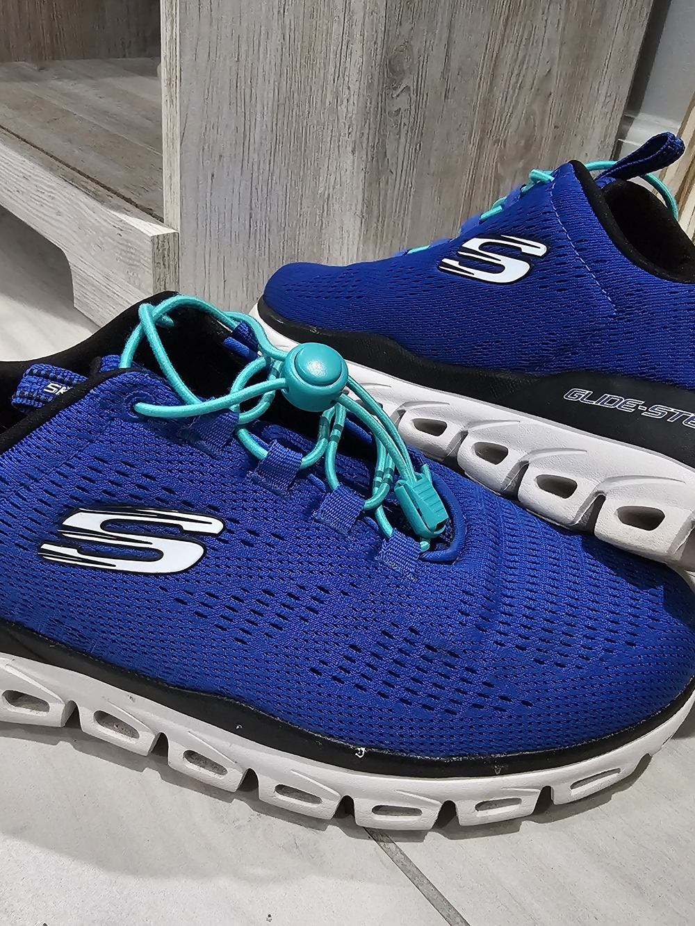 Skechers Glide Step Men's Blue Athletic Sneakers Size 10.5 Wide